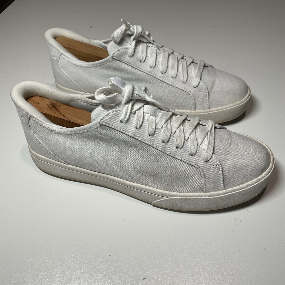 Kizik Irvine Sneakers White Lace Up Hands Free Mens 7.5, Womens 9